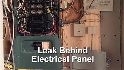 comed electric box leaking water|wet electrical panel leaks.